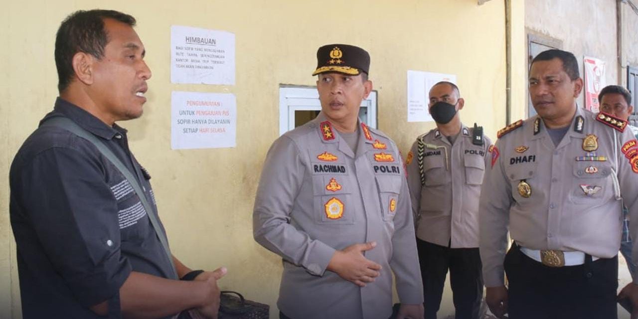 Kapolda Jambi Cek Pool Truk PT WSP